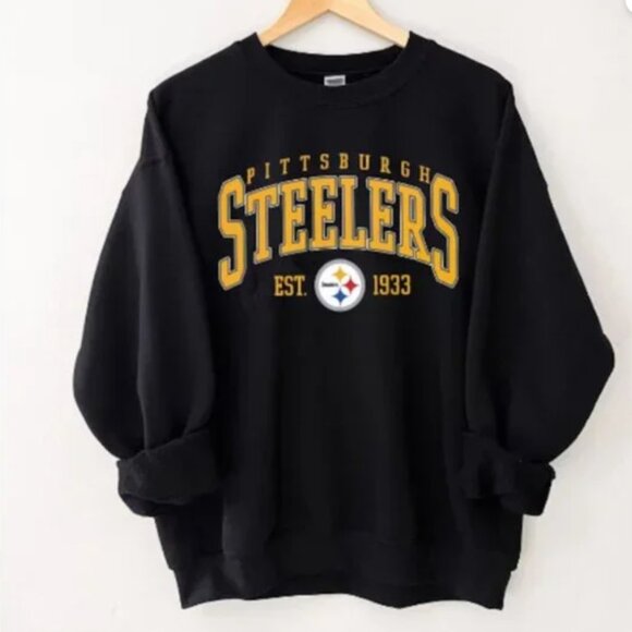 1933 Pittsburgh Steelers Football Vintage Sweatshirt Steelers Fan Shirts Tee - Picture 1 of 2